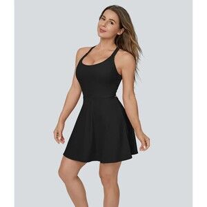 Halara NWT M Flare Mini Dance Active Black Athleisure Ballet